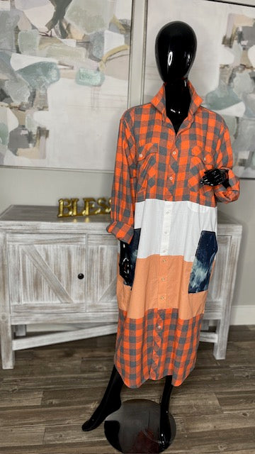 REMIX ~ Maxi Flannel ShirtDress