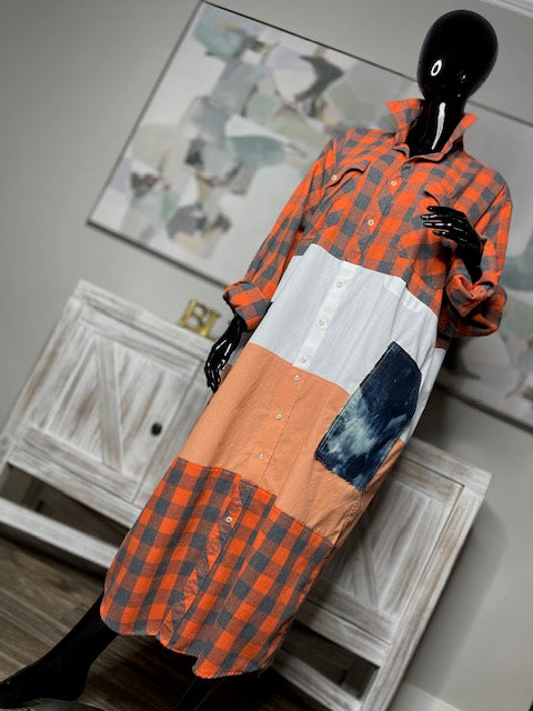 REMIX ~ Maxi Flannel ShirtDress