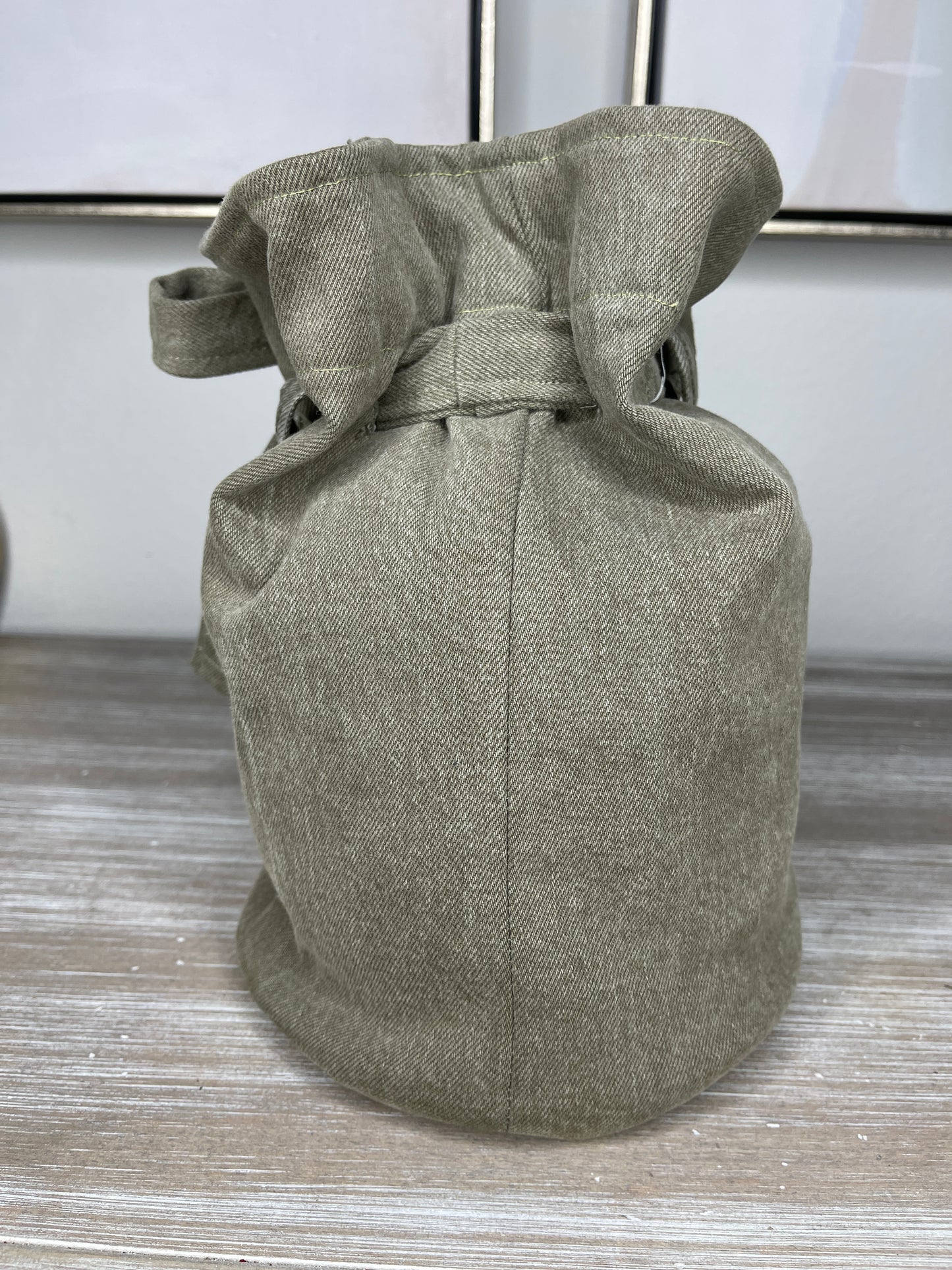The Money Bag - Olive Flowers